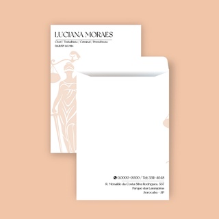 100 Envelopes Frente e Verso - Personalizado A4 (22,9x32,4cm) Envelope A4 Sulfite