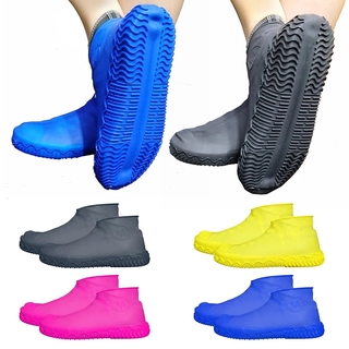 1 Par S/M/L Capa De Sapato De Silicone À Prova D'água/Reutilizável Unissex Botas De Chuva Sapatos Protetor/Antiderrapante De Borracha Resistente Cobrir