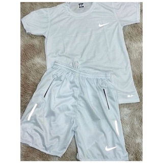 Conjunto Nike Colorido Refletivo Camiseta/Camisa e Bermuda/Shorts - Dry Fit Dri fit Jogger Chimpa - Verão (1)