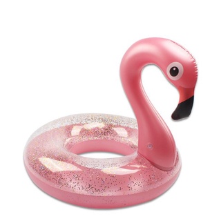 Boia inflável Flamingo 70 cm piscina praia