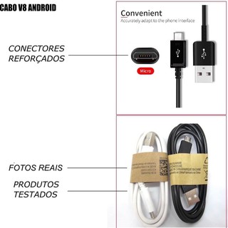 Cabo Carregador V8 Micro USB Celular (6)