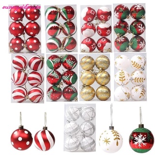 24pcs Bola De festao natal Ornamentos Para Decoração De Árvore De Natal / Casamento