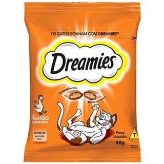 Petisco Dreamies para gatos sabor FRANGO 40gr