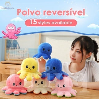 Double-sided octopus plush emotions happiness, anger, sadness, double-sided children's birthday gift