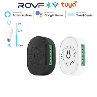 ROVF Tuya Mini Inteligente Wifi Led light Dimmer Módulo De Aplicação Suporta Controle Remoto 220 V Interruptor De Luz De Parede Para Alexa Inicial Do Google