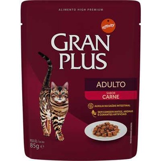 Sachê para Gatos Adultos Gran Plus Carne
