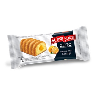 Bolo Monoporção laranja Zero Lactose e Zero Açúcar 35g Casa Suíça