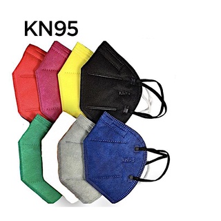 KIT 10 Unidades Máscaras COLORIDAS Kn95 Proteção Respiratória Pff2 mascara de proteção