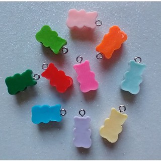Pingentes ursinho Gummy bear color, DIY bijuterias e acessórios. (7)