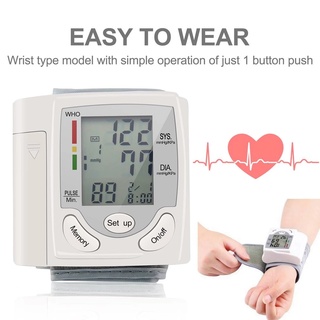 Medidor de Pressão Arterial Portátil Pulso Automático Digital Pronta Entrega (4)
