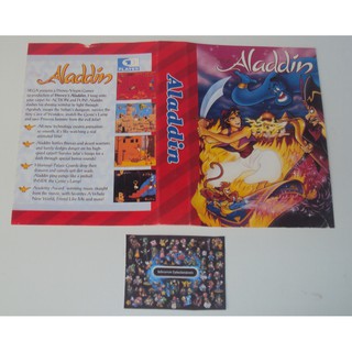 Encarte de Locadora - Aladdin para Mega Drive