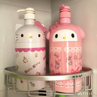 Hello Kitty Dispensador De Bomba Vazia Loção Para Shampoo Sabonete De Espuma (1)