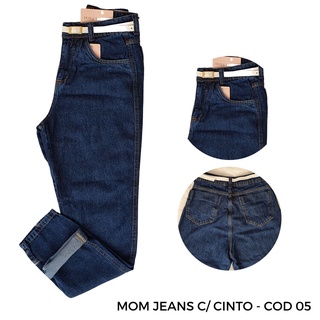 Calça Jeans Mom Branca Vintage Cintura Alta 100% Jeans (7)