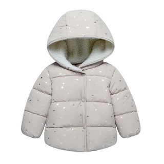 2020 Girls Outerwear Thickening Warm Jackets Girl Clothing Baby girl Printed Outerwear Children Hooded Coat Kids Jacket (3)