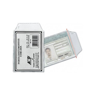 Protetor CNH HABILITAÇÃO porta documento plástico flexivel com aba 65mm x 90mm