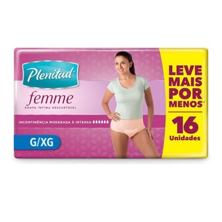 Roupas Íntimas, absorvente (ótimo para pós parto) Plenitude Femme 16 un 01 pacote (1)