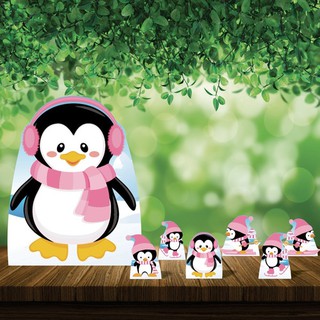 Pinguins Kit 7 Displays Festa Infantil Totens