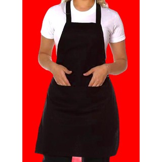Avental de cozinha/preto com bolso fontal/tecido de oxford uso profissional