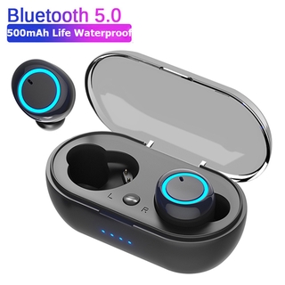 Y50/TWS2 Wireless Bluetooth Headset / Touch Headset With Mic For Android Iphone