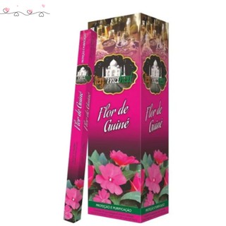 Incenso Flor de Guiné 1 caixinha com 8 varetas Taj Mahal Proteção e Purificação