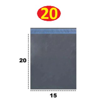 20 Envelopes Plástico 15x20 Oférta Saco Embalagem De Segurança 15 x 20 Lacre Aba Adesiva Cinza