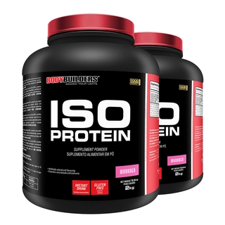 Kit 2x Iso Protein 2kg Morango - Bodybuilders