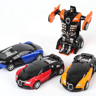 Transformer 2 Em 1 Transformação Robôs Modelos Carro Presente (8)