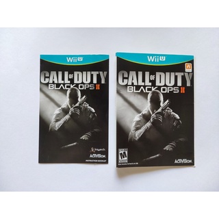 Capa + Manual Call of Duty / Nintendo Wii U Original