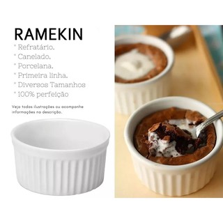Ramekin de Porcelana Canelado 150 ml Ramequim Pote Bowl Finger Food (2)
