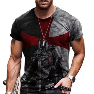 Camiseta Masculina Folgada De Gola Redonda Com Estampa 3D Unissex