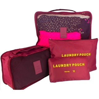 Kit 4 Necessaire bolsa Viagem Travel Organiza Mala Laundry Pouch (7)
