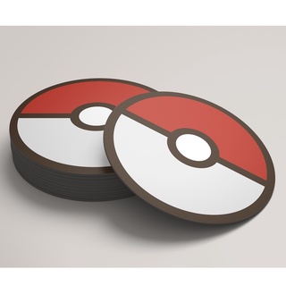 Porta Copos / Bolacha Personalizado Pokemon Pokebola (12 opções disponíveis) de Neoprene ou MDF