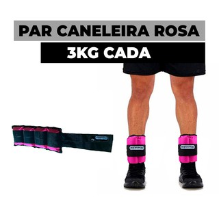 Caneleira / Tornozeleira 3 Kg Rosa