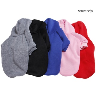 [Vip]Fashion Solid Color Warm Puppy Dog Hoodies Sweater Coat Sweatshirt Pet Clothes (5)