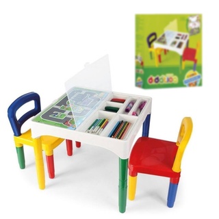 Mesinha Didática Infantil Crianças Mesa Brinquedo Atividades Cadeira Educativa Bebe mobilis (2)
