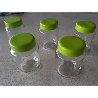 10 Potes De Vidro Papinha Nestlé 170ml C/ Tampa Verde Plast