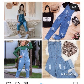 Macacao jeans feminina com botoes forrado blogueiras (1)