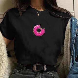 Camiseta feminina algodao donuts simpsons