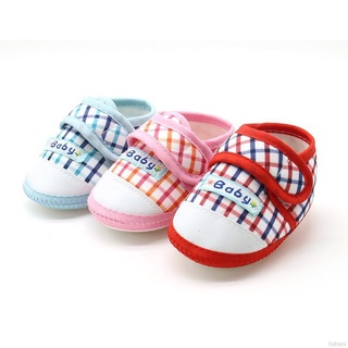 Baby Cute Lattice Star Cartoon Pattern Soft Sole Shoes