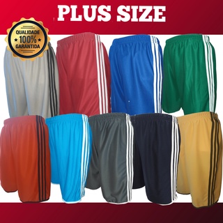 PLUS SIZE - Shorts Masculino (Futebol, Corrida, Academia, Piscina, Praia e Casual)