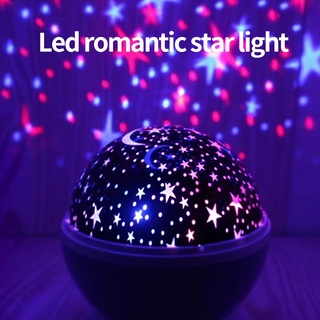 Projetor LED Star Sky para dormir / Luz noturna de projeção de sala de ondas coloridas usb