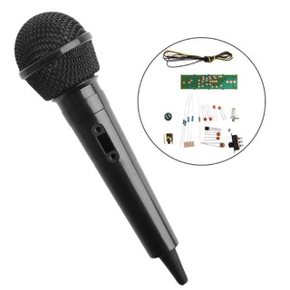 Microfone Sem Fio Gd Kit Fm Treino Eletrônica Partes Diy