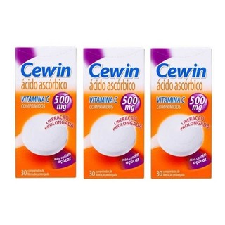 Cewin 500mg 30 Comprimidos -3-Caixas ( vitamina C )