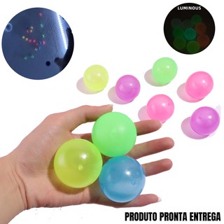 Bolinha Anti Stress TIK TOK Fidget Toy Globble Luminosa Squichy Neon Gruda no Teto Anti stress Vent Ball Bola de Apertar