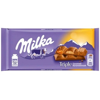 Milka - Triple Caramel 90g - Barra de Chocolate Importado