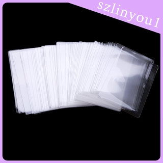 New Arrival 100x Card Sleeves Protector Bank Protective Transparent Sleeves 60x90mm Card