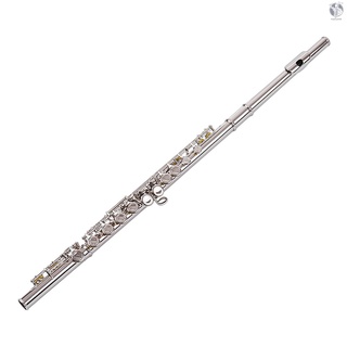 Flauta 16 Furos Buraco Fechado C Chave Flautas Cupronickel Instrumento Woodwind Com Cle (5)