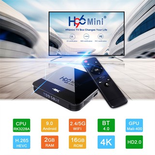 H96 TV Box H96 Android 9 0 2G 16G RK3328A Wi-Fi 2,4G/5G BT 4 0 4K jrgoing (2)