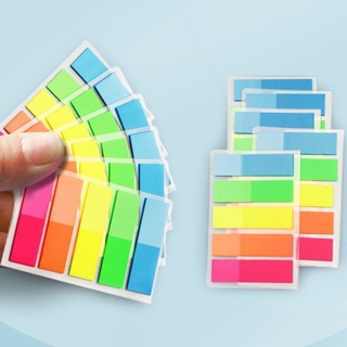 100 Folhas Marcador de Página Flag Plastico 5 cores (7)