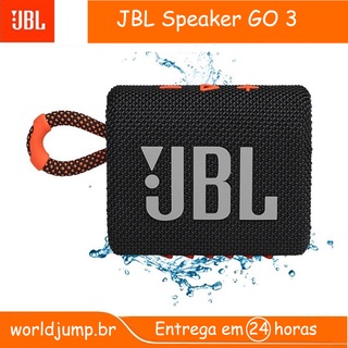 Mini Alto-Falante JBL Go 3 Sem Fio Bluetooth 5.1 À Prova D'água Portátil # Entrega Rápida (1)